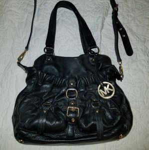 Michael Kors black leather bag